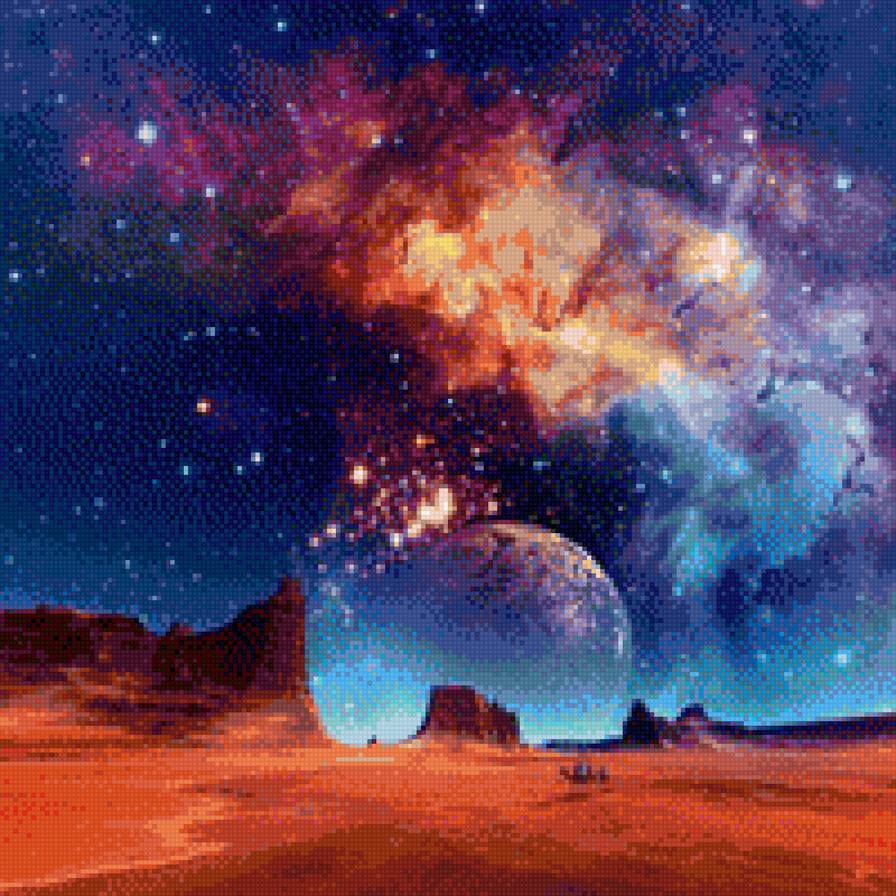 пейзаж - пейзаж, пустыня, горы - предпросмотр