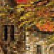 Предпросмотр схемы вышивки «Водянная мельница в осеннем лесу» (№1139916)