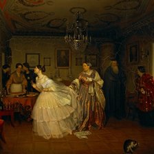 Схема вышивки «Сватовство майора»