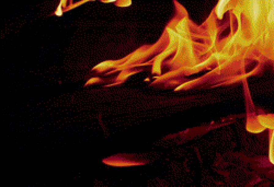 костер_3 - огонь, поленья, костер - предпросмотр