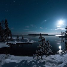 Схема вышивки «зимняя ночь»