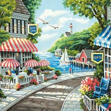 Схема вышивки «Дорога к морю»