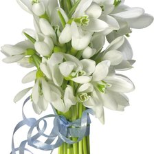 Схема вышивки «Первые весенние цветы»