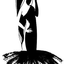 Схема вышивки «силуэт»