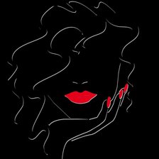 Схема вышивки «силуэт»