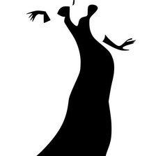 Схема вышивки «силуэт»