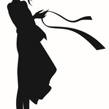 Схема вышивки «силуэт»