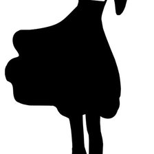 Схема вышивки «силуэт»