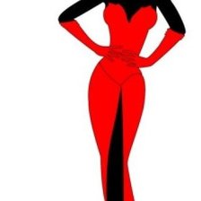 Схема вышивки «силуэт»