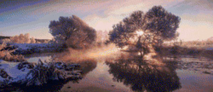 зимний пейзаж - природа - предпросмотр