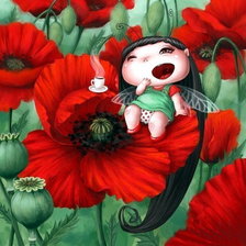 Схема вышивки «Серия "Весёлые феечки" схема 4»