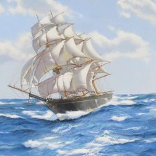 Схема вышивки «Морской пейзаж»