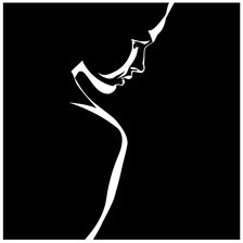 Схема вышивки «силуэт»