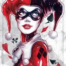 Схема вышивки «Харли Квинн»