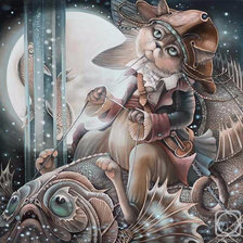 Схема вышивки «рыбы»