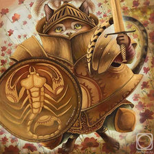 Схема вышивки «скорпион»