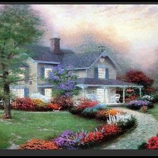 Схема вышивки «дом моей мечты»