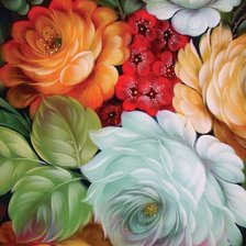 Схема вышивки «цветы»