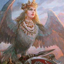 Схема вышивки «гамаюн»