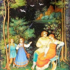 Схема вышивки «семья палех»