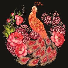 Схема вышивки «Жар птица»