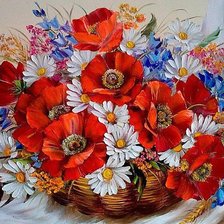 Схема вышивки «Полевые цветы»