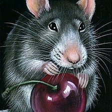 Схема вышивки «Мышка»