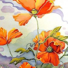 Схема вышивки «Батик "МАКИ"»