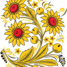 Схема вышивки «Хохломская роспись»