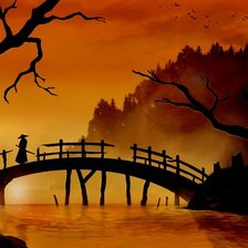 Схема вышивки «силуэт»