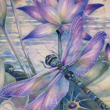 Схема вышивки «Стрекоза»