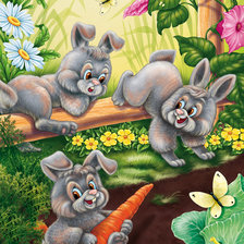 Схема вышивки «Зайки»