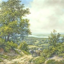 Схема вышивки «Летний пейзаж»