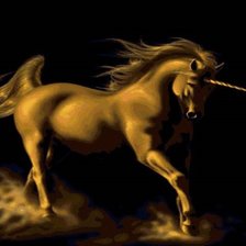 Единорог в золоте