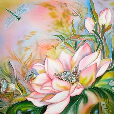 Схема вышивки «батик "Лотос"»