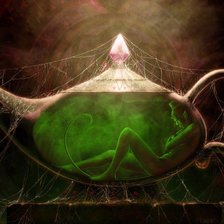 Схема вышивки «джинн в лампе»