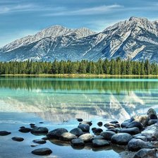 Схема вышивки «Горный пейзаж»