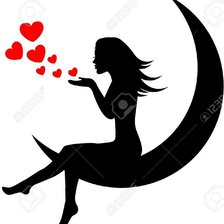 Схема вышивки «силуэт»