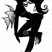 Схема вышивки «силуэт»