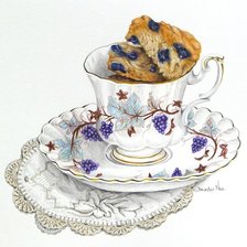 Схема вышивки «К чаю»