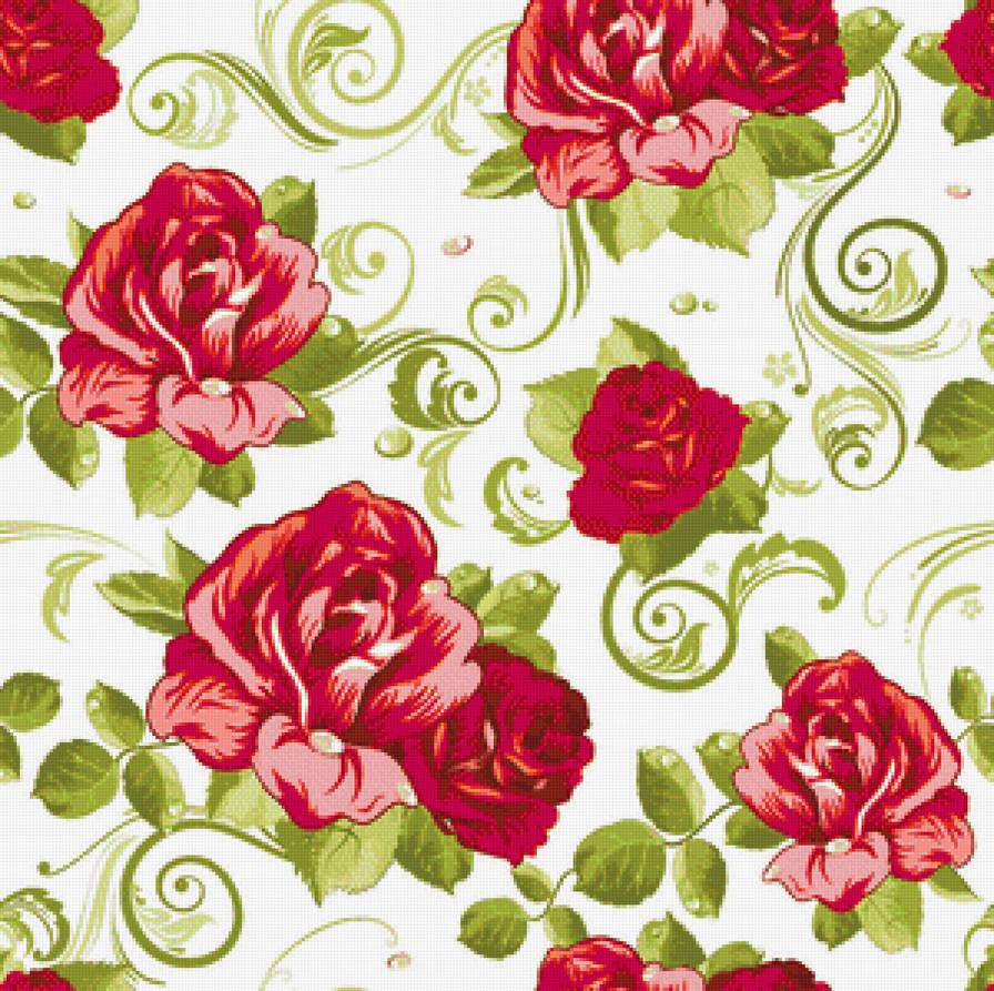 вариант для подушки - цветы, розы, подушки - предпросмотр