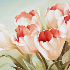 Схема вышивки «Нежные тюльпаны»