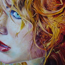 Рыжая девушка