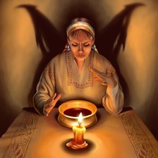 Схема вышивки «ведунья»