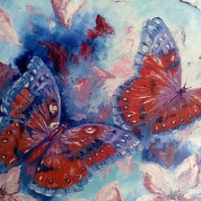 Схема вышивки «бабочки»