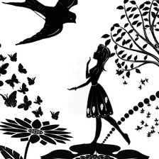 Схема вышивки «силуэт»