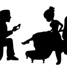 Схема вышивки «силуэт»