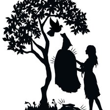 Схема вышивки «силуэт»