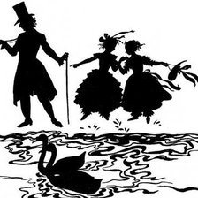 Схема вышивки «силуэт»