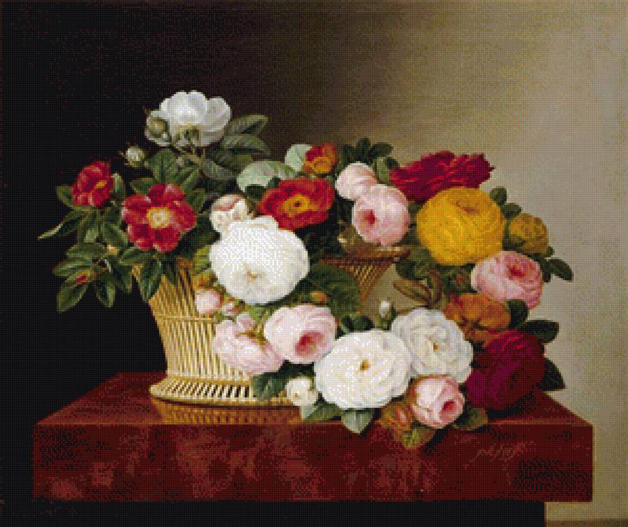 Букет в корзине - букет.цветы, корзина - предпросмотр